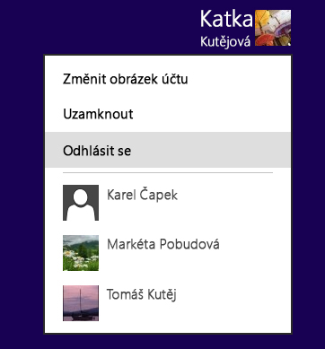 Nabídka pro odhlášení