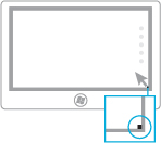 Illustration of opening the charms with a mouse
