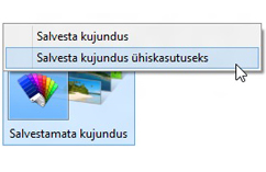 Kujunduse paremklõpsamine