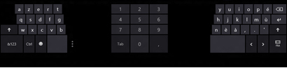 Clavier dissocié