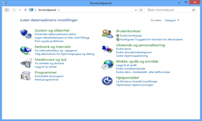 Kontrollpanel
