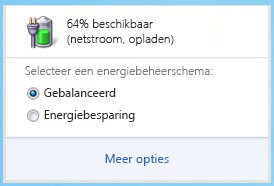 Accumeter met energiebeheerschema's