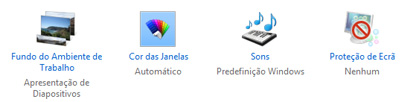Os componentes de um tema