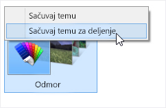 Desni klik na temu