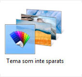 Ett tema som inte har sparats